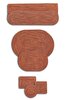 Picture of Koza Home Cesta Handmade Knitted Tile Angled Runner 37x136 4032 37 x 136