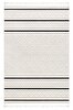 Picture of Koza Carpet Malta Scandinavian Cream Black Carpet Living Room Bedroom Hallway Kitchen Machine Rug 33405A 60 x 100