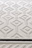 Picture of Koza Carpet Malta Scandinavian Cream Black Carpet Living Room Bedroom Hallway Kitchen Machine Rug 33405A 60 x 100