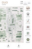 Picture of  Duo Cream Green Double Sided Washable Woven Rug 24245A 60 x 100