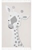 Picture of Koza Carpet Sparkle Cream Gray Giraffe Figured Animal Figured Children's Room Carpet Baby Carpet 133x190 33445A 133 x 190