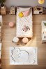 Picture of Koza Carpet Sparkle Cream Gray Mother Child Cloud Figured Children's Room Carpet 133x190 33446A 133 x 190