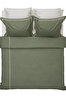 Picture of Koza Home Boho Fringed Green Duvet Cover Set Double 200 x 220 7030A 200 x 220