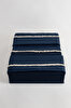Picture of Koza Home Boho Fringed Blue Duvet Cover Set Double 200 x 220 7031A 200 x 220