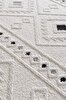 Picture of Koza Carpet Malta Scandinavian Cream Black Carpet Living Room Bedroom Hallway Kitchen Machine Rug 33412 80 x 80