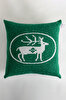 Picture of Koza Home Destino Green New Year Christmas Deer Patterned Square Cushion Cover 45x45 2025 45 x 45