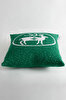 Picture of Koza Home Destino Green New Year Christmas Deer Patterned Square Cushion Cover 45x45 2025 45 x 45