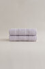 Picture of Koza Home Ivory Lilac Border Micro Fiber 100% Cotton 2-Piece Bath Towel Set 50 X 90 - 70 X 140 1105A 50 x 90 - 70 x 140