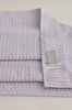 Picture of Koza Home Ivory Lilac Border Micro Fiber 100% Cotton 2-Piece Bath Towel Set 50 X 90 - 70 X 140 1105A 50 x 90 - 70 x 140