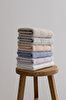 Picture of Koza Home Ivory Lilac Border Micro Fiber 100% Cotton 2-Piece Bath Towel Set 50 X 90 - 70 X 140 1105A 50 x 90 - 70 x 140