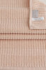Picture of Koza Home Ivory Salmon Border Micro Fiber 100% Cotton 2-Piece Hand Face Towel Set 50 X 90 - 50 X 90 1109A 50 x 90 - 50 90