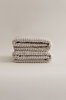 Picture of Koza Home Ivory Beige Bordered Micro Fiber 100% Cotton 2-Piece Hand Face Towel Set 50 X 90 - 50 X 90 1110A 50 x 90 - 50 90