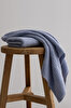 Picture of Koza Home Ivory Blue Border Micro Fiber 100% Cotton 2-Piece Hand Face Towel Set 50 X 90 - 50 X 90 1112A 50 x 90 - 50 90