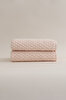 Picture of Koza Home Ivory Salmon Embossed Texture Micro Fiber 100% Cotton 2-Piece Bath Towel Set 50 X 90 - 70 X 140 1115A 50 x 90 - 70 x 140