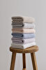 Picture of Koza Home Ivory Salmon Embossed Texture Micro Fiber 100% Cotton 2-Piece Bath Towel Set 50 X 90 - 70 X 140 1115A 50 x 90 - 70 x 140