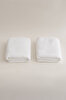 Picture of Koza Home Ivory White Embossed Textured Micro Fiber 100% Cotton 2-Piece Hand Face Towel Set 50 X 90 - 50 X 90 1119A 50 x 90 - 50 90
