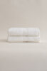 Picture of Koza Home Ivory White Corduroy Micro Fiber 100% Cotton 2-Piece Bath Towel Set 50 X 90 - 70 X 140 1125A 50 90 - 70 x 140