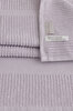 Picture of Koza Home Ivory Lilac Corduroy Micro Fiber 100% Cotton 2-Piece Bath Towel Set 50 X 90 - 70 X 140 1129A 50 90 - 70 x 140