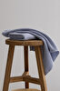 Picture of Koza Home Ivory Blue Corduroy Micro Fiber 100% Cotton 2-Piece Bath Towel Set 50 X 90 - 70 X 140 1130A 50 90 - 70 x 140