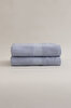 Picture of Koza Home Ivory Blue Corduroy Micro Fiber 100% Cotton 2-Piece Bath Towel Set 50 X 90 - 70 X 140 1130A 50 90 - 70 x 140