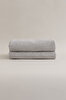 Picture of Koza Home Ivory Gray Corduroy Micro Fiber 100% Cotton 2-Piece Hand Face Towel Set 50 X 90 - 50 X 90 1132A 50 x 90 - 50 90