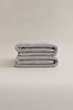 Picture of Koza Home Ivory Gray Corduroy Micro Fiber 100% Cotton 2-Piece Hand Face Towel Set 50 X 90 - 50 X 90 1132A 50 x 90 - 50 90