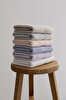 Picture of Koza Home Ivory Gray Corduroy Micro Fiber 100% Cotton 2-Piece Hand Face Towel Set 50 X 90 - 50 X 90 1132A 50 x 90 - 50 90