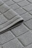 Picture of Koza Home Medea Gray 2-Piece Cotton Square Patterned Bathroom Mat Set 60x100 60x50 8596 60 x 100-60 x 50