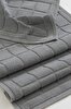 Picture of Koza Home Medea Gray 2-Piece Cotton Square Patterned Bathroom Mat Set 60x100 60x50 8596 60 x 100-60 x 50