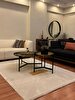 Picture of Koza Carpet Farahan Cream Cinnamon Geometric Dustproof Living Room Corridor Balcony Terrace Garden Living Room Carpet A0859A 60 x 100