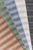 Picture of Koza Halı Stripe Terra Kilim Non-Slip Base Living Room Entrance Carpet 33012A 60 x 100