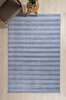 Picture of Koza Carpet Stripe Blue Rug Non-Slip Base Living Room Sitting Room Entrance Carpet 33013A 60 x 100