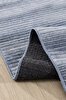 Picture of Koza Carpet Stripe Blue Rug Non-Slip Base Living Room Sitting Room Entrance Carpet 33013A 60 x 100