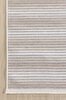 Picture of Koza Halı Stripe Cream Rug Non-Slip Base Living Room Living Room Entrance Carpet 33014A 60 x 100