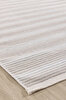 Picture of Koza Halı Stripe Cream Rug Non-Slip Base Living Room Living Room Entrance Carpet 33014A 60 x 100