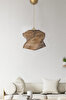 Picture of Koza Carpet Halo Wood Paper Bohemian Chandelier 9089 20 x 75