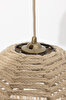 Picture of Koza Carpet Halo Metal Macrame Detailed Straw Tassel Bohemian Chandelier 9091 30 x 80