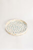 Picture of Koza Home Meander Blue Drop Mother-of-Pearl Mosaic Tray 35 x 4 cm 4321 35x4