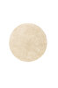 Picture of Koza Home Douro Shaggy Bath Mat Beige Non-Slip Base Circle 120 x 120 cm 120 x 120