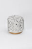 Picture of Koza Home Bliss Gray Ethnic Patterned Cream Puff 45 X H 42 Cm 4280 45 x 42
