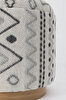 Picture of Koza Home Bliss Gray Ethnic Patterned Cream Puff 45 X H 42 Cm 4280 45 x 42