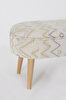 Picture of Koza Home Bliss Yellow Ethnic Patterned Cream Bench 40 X 100 XH 47 Cm 4282 100 x 47