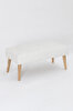Picture of Koza Home Bliss Cream Embossed Textured Bench 42 X 91 XH 42 Cm 4283 91 x 42