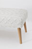 Picture of Koza Home Bliss Cream Embossed Textured Bench 42 X 91 XH 42 Cm 4283 91 x 42