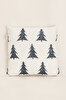 Picture of Koza Home Charm Pine Tree Printed Cream Cushion 45X45 35252A 45 x 45
