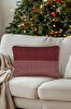 Picture of Koza Home Charm Red White Stripe Printed Cushion 40X60 35256A 40 x 60