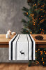 Picture of Koza Home Charm Black Deer Printed Cream Runner 45X140 35261A 45 x 140
