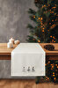 Picture of Koza Home Charm Special Pine Tree Embroidered Cream Runner 45X140 35262A 45 x 140