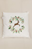 Picture of Koza Home Charm Colorful Deer Printed White Cushion 43X43 35257A 43 x 43