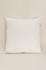 Picture of Koza Home Charm Special Tassel Stitch Pine Tree Motif Cream Cushion 45X45 35258A 45 x 45